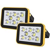 T-SUN Rechargeable LED Work Light,COB Portable Flood Lights,Battery Powered Job Site Lighting,4 M...