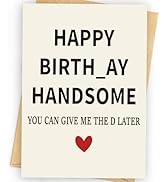 WowBefun Funny Birthday Card & Gifts for Men Husband Boyfriend Him, Happy Bday Card