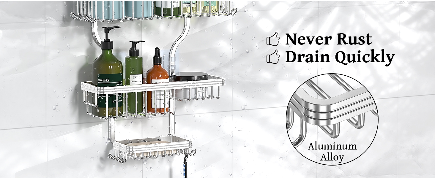 shower storage hanging