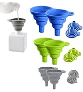 6 Pack Kitchen Funnel Set 2025 New Funnels for Kitchen Use Filling Bottles, Kitchen Gadgets Acces...