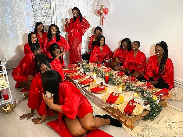 Bride Bridesmaids Wedding Robe