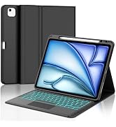 Keyboard Case for iPad Air 13(M2/M3/M4)&iPad Pro 12.9(6th/5th/4th/3rd Gen) | Detachable Slim Wire...