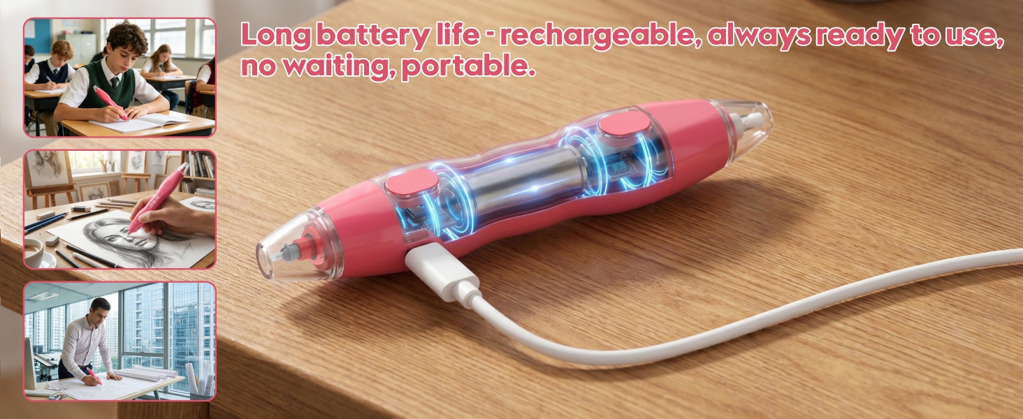 rechargeable electric eraser