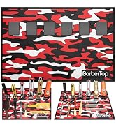 6 Magnetic Barber Mat, 12.5 x 19 Anti-Slip Barbershop Station Mats for Clippers, Salon Organizer ...