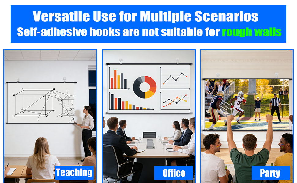 screen projector for room wall