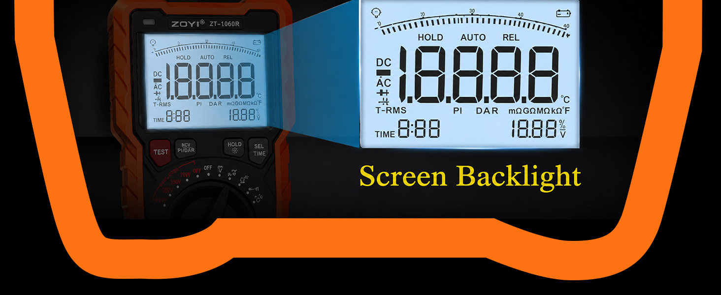 2 in 1 Megohmmeter Multimeter Ohm Meter