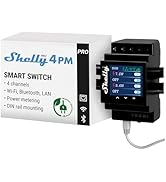Shelly Pro 4PM | Wi-Fi & LAN, 4-Channel Smart Relay with Power Metering | Home Automation | Compa...