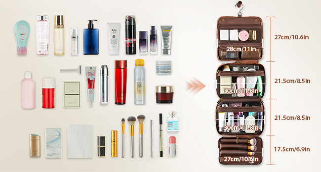 PU leather toiletry bag