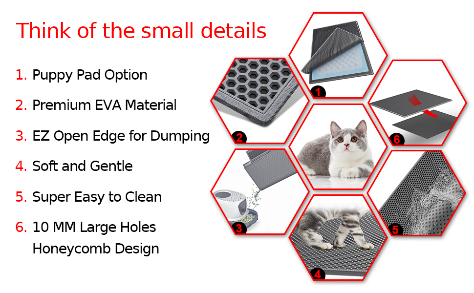 cat litter mat-litter trapping mat-litter trapper mat-waterproof-urine proof-scatter