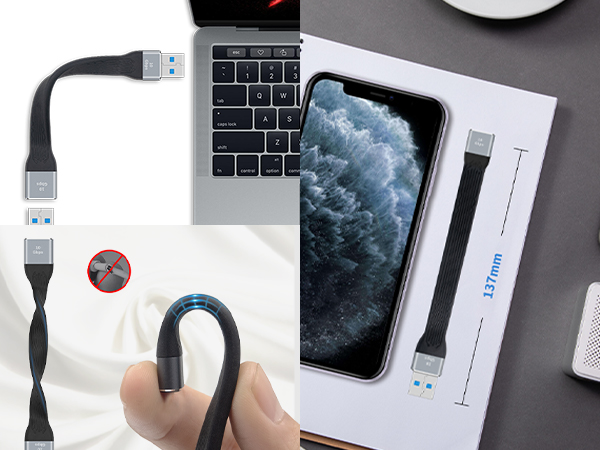 Short USB 3.0 Extension Cable