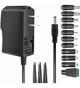 Universal 5V 2A ac Adapter Power Supply with 11 DC Plug Tips AC to DC5V 1.5A 1A 800mA 600mA 500mA...