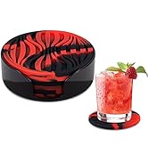 Silicone Coasters with Holder