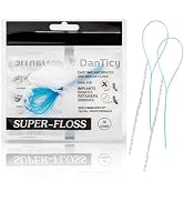 Super Floss Threaders, Periodontal Floss, Orthodontic Threader, Ultraclean Access Tool for Daily ...