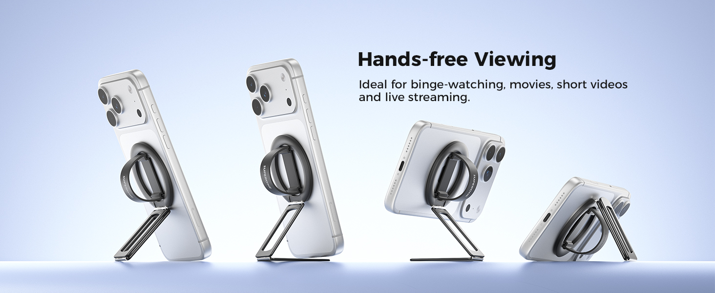 Hands-free Viewing Ideal for binge-watching, movies, short videos and live streaming.