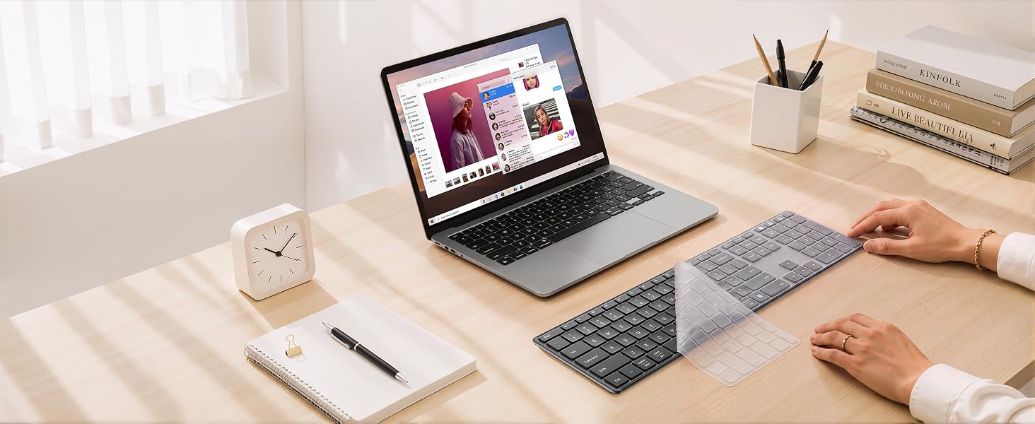bluetooth keyboard with number pad
