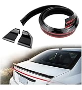 Spoilers for Cars,4.9 Ft Reflective Carbon Fiber Spoiler Rear Spoiler Wing for Car Decorations,Un...