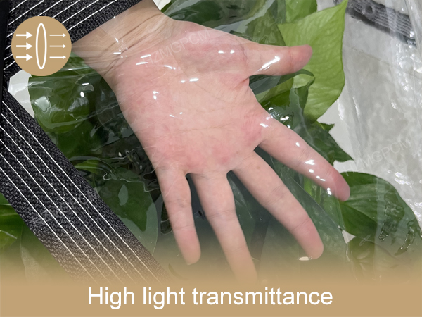 clear tarp with grommets