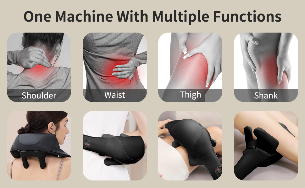 Neck massager pillow for full body