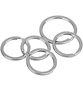 Pawfly Flat Key Rings System Split Keychain Ring for Home Car Keys Organization Attachment, 14 Pi...