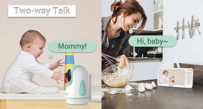 video baby monitor two way talk