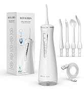 ROYAL IRIS C15 Rechargeable Cordless Water Flosser, 4 Modes for Sensitive Gums & Braces,300ml IPX...