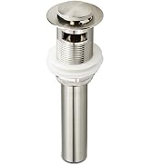 Bathroom Sink Pop Up Drain Assembly with Overflow Fits 1.57 to 2.36 Inch Sink Openings with 1-1/4...