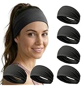 Acozycoo 6 Pack Headbands for Women - Non Slip Soft Wide Hair Bands for Yoga, Fashion, Workouts, ...