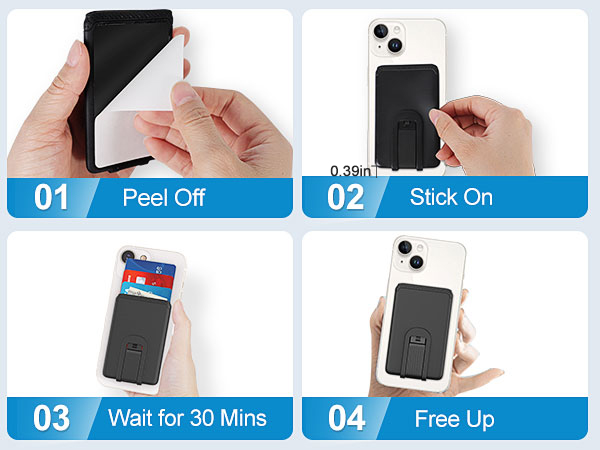 iphone wallet stick on
