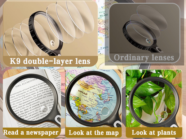 Lighted Magnifying Glass Handheld