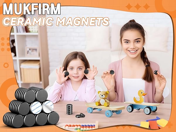 Ceramic magnets for crafts