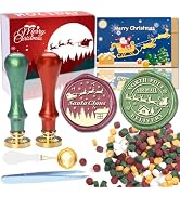 YOLAKIS Santa Claus Wax Seal Stamp Air Mail Christmas Wax Stamp Great for Invitation Christmas Ca...