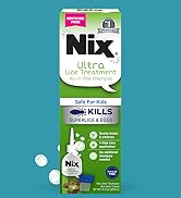 Nix Ultra Superlice Treatment, All-in-One Shampoo, 4 Fl Oz & Lice Removal Comb