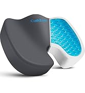 CushZone Gel Seat Cushion Office Chair Cushion for All-Day Sitting - Back, Sciatica, Coccyx Tailb...