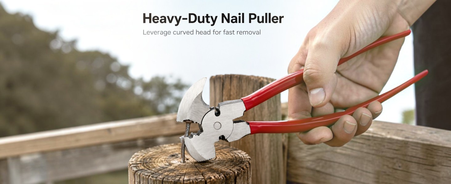 Heavy-Duty Curved Head Nail Puller Pliers