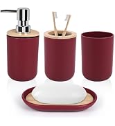 4 Piece Bathroom Accessories Set Plastic Bathroom Accessory Set Toothbrush Holder Toothbrush Cup ...