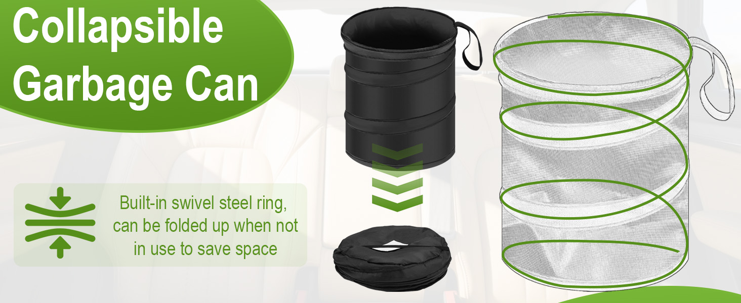 2 PCS Car Trash Can
