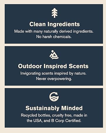 Clean Ingredients. Outdoor Inspired Sense. Sustainably Minded.