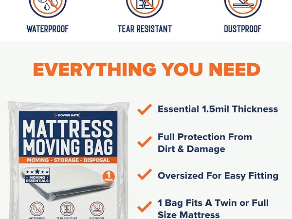 mattress bag for moving home