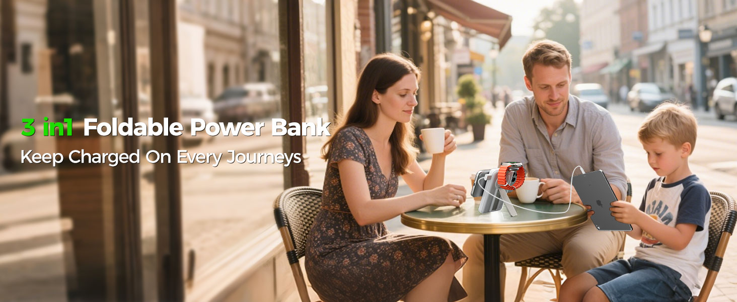 aptmapt 3 in 1 foldable power bank