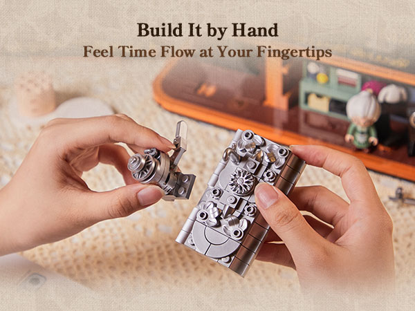 Vintage Hand Crank Sewing Building set