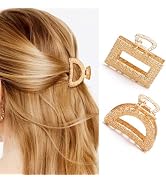 Banatra Hair Claw Gold Hair Clips Mini Non Slip Claw Clips Fashion Daily Hair Accessories for Wom...