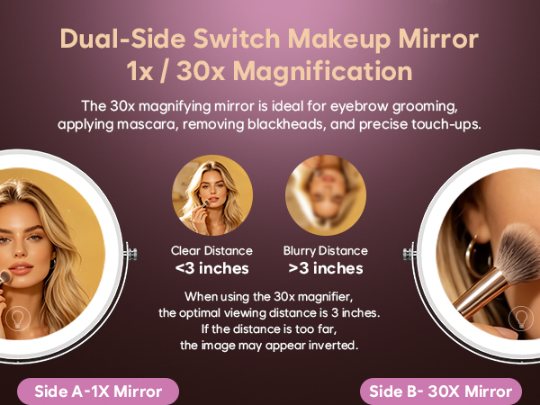 magnifying makeup mirror