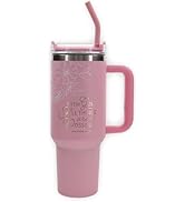 Christian Art Gifts Large Stainless Steel Insulated Travel Mug Tumbler for Women: All Things are ...