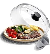 Syntus Glass Microwave Splatter Cover for Food, 10 Inch Lead & BPA Free | Microwave Plate Cover, ...
