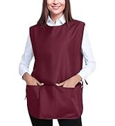 BOHARERS Smock Cobbler Apron for Women men-with Side Ties and 3 Pockets for Chef kitchen,Cleaning...