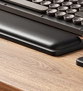 KTRIO Soft Vegan Leather Keyboard Wrist Rest, Slow Rebound Memory Foam Wrist Rest for Computer Ke...