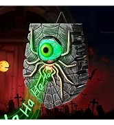 BrizLabs Halloween Decorations, Halloween Doorbell, Animated Eyeball Haunted House Door Bell with...