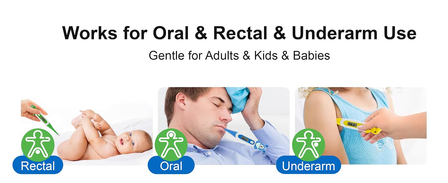 Cartoon Design Oral Thermometer for Babies