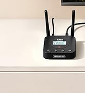 1Mii B06TX+ Long Range Bluetooth 5.3 Transmitter for TV/PC/Projector to 2 Wireless Headphones/Spe...