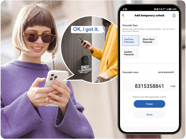 Share One-time Passcodes Remotely
